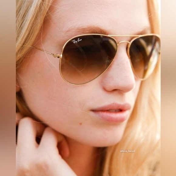 Ray-Ban Aviator Gradient Brown RB3025 New - Picture 12 of 14